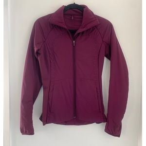 Lululemon Athletica Burgundy Polyester Jacket